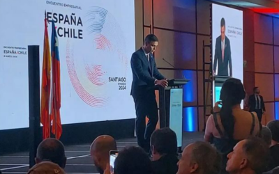 El Presidente del gobierno español, Pedro Sánchez participó en la inauguración del Encuentro Empresarial España- Chile, donde participó EMS.